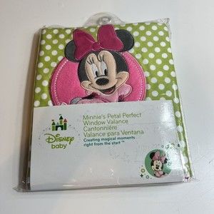 Disney Baby Minnie's Petal Perfect Window Valance 60" x 14" New